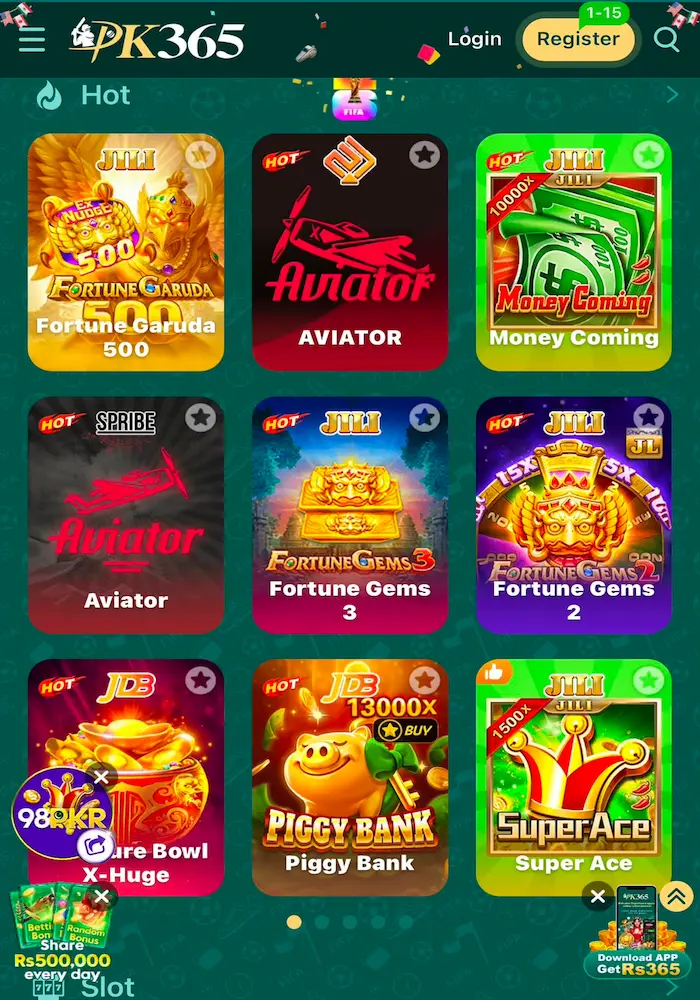 pk365 game