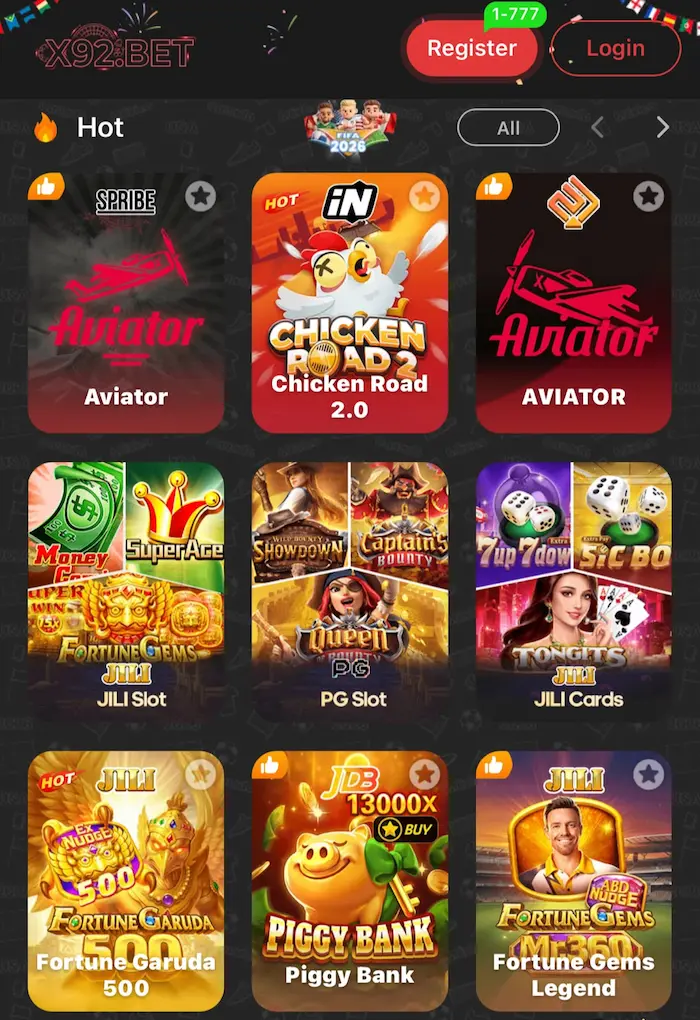 x92 bet game
